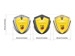 Fiat Abarth Emblem Metall Abzeichen Minimaler Look Universell